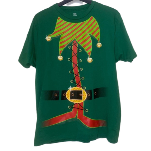 Holiday Time Other - Men's Holiday Time Christmas Elf T-Shirt Green Red M